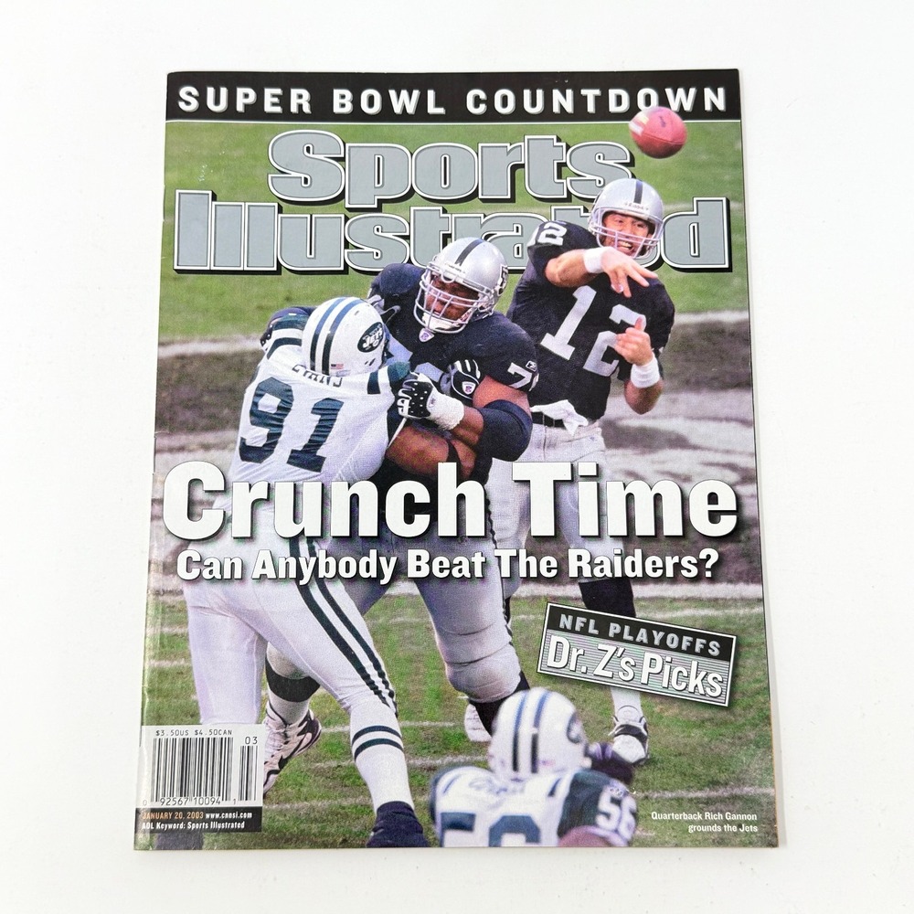 Sports Illustrated Jan 20 2003 Rich Gannon Oakland Raiders Super Bowl NFL